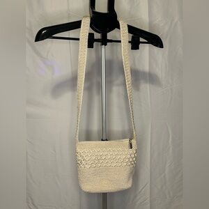 Worthington Cream Knit Crossbody Bag